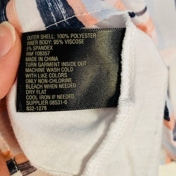 🍍 Worthington Colorful Vertical Stripe Tank Top S - Picture 4 of 4